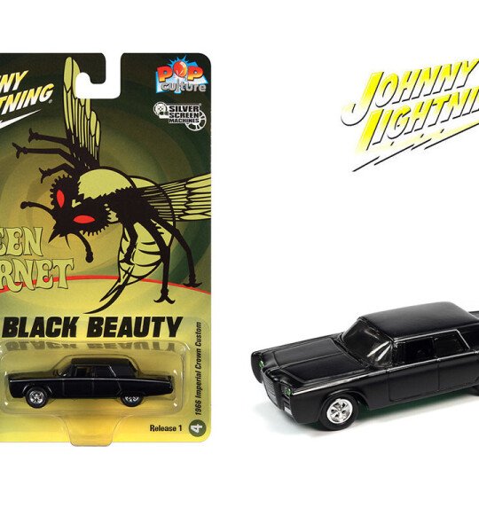MODELO ESCALA 1:64 Green Hornet 1966 Chrysler Imperial Crown Custom- Black – AVISPON VERDE