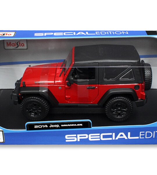 MODELO ESCALA 1/18 Maisto 2014 Jeep Wrangler with Top (Willy’s Edition) – Special Edition