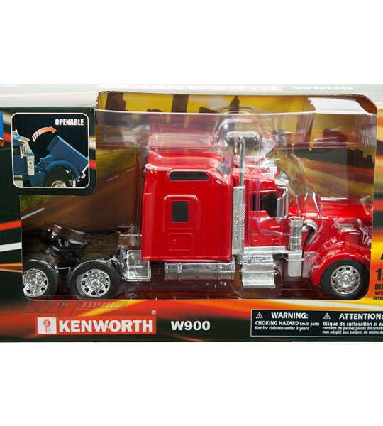 New Ray 1:32 Kenworth W900 Red Tractor Cab Only – LongHauler cabezal rojo