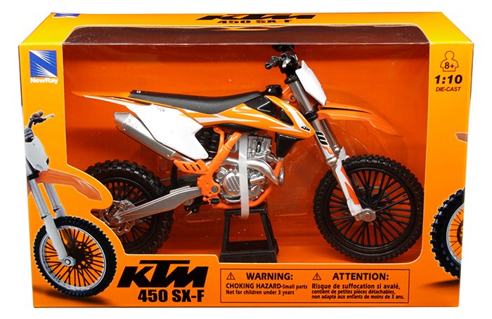 MODELO ESCALA 1/12 New Ray 2018 KTM 450 SX-F - MOTO
