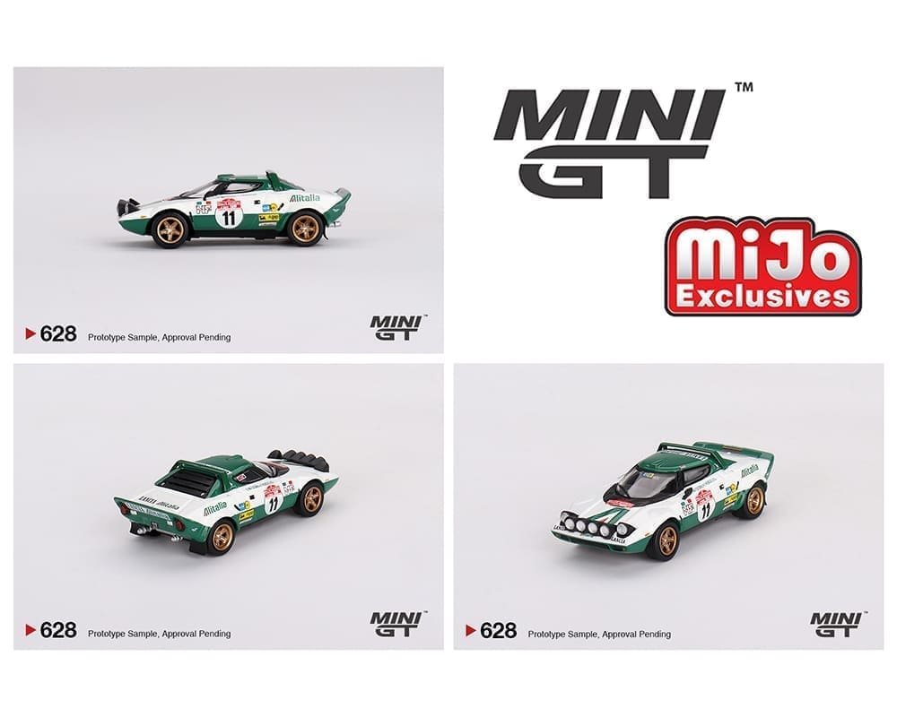 Mini GT 1:64 Lancia Stratos HF 1975 Rally Sanremo Winner #11- White – MiJo Exclusives