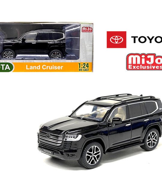 MODELO ESCALA 1:24 Toyota Land Cruiser 2023 (Black) – USA Exclusive