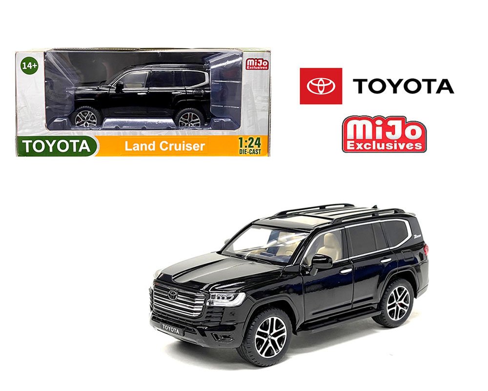 MODELO ESCALA 1:24 Toyota Land Cruiser 2023 (Black) – USA Exclusive