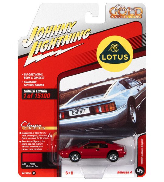 MODELO Johnny Lightning 1:64 – 1989 Lotus Esprit Turbo