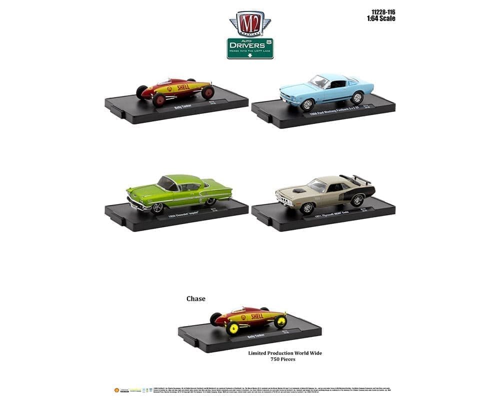 MODELOS ESCALA 1/64 1969 Pontiac GTO in Midnight Green Gloss • 1970 Ford Mustang BOSS 302 in Gloss Black • 1971 Dodge Charger R/T 440