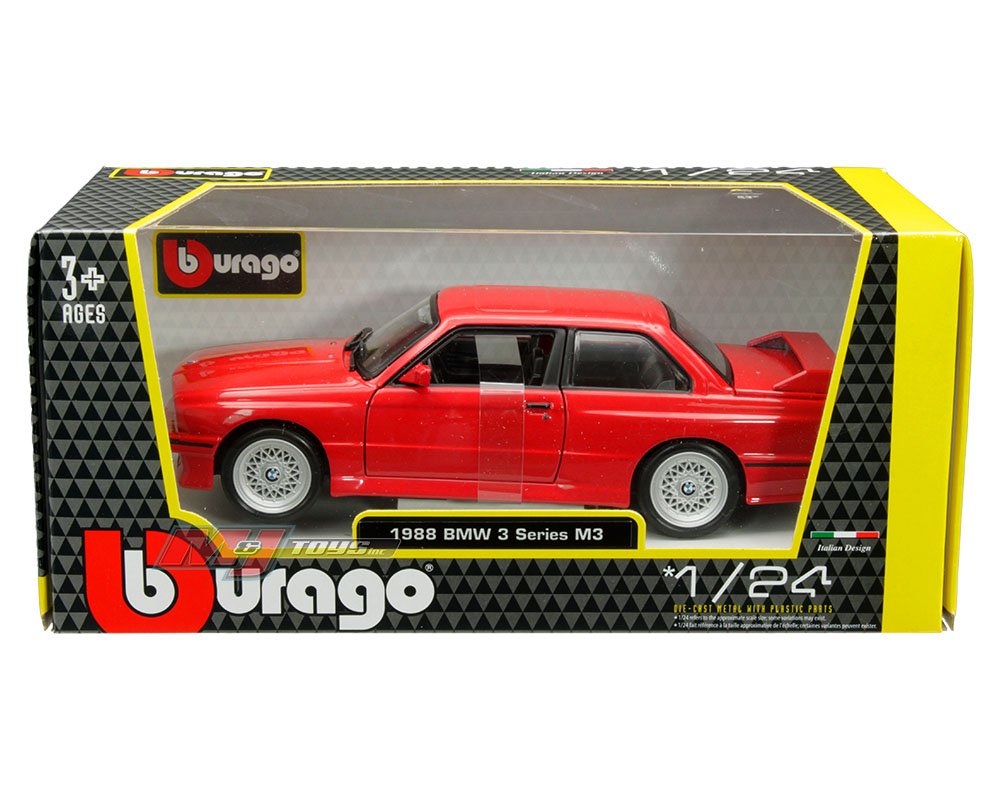MODELO ESCALA 1:24 1988 BMW 3 Series M3 (E30)(Red) BBURAGO