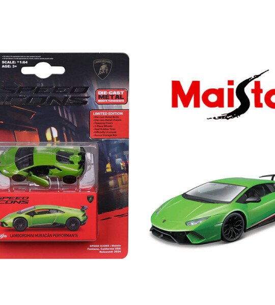 Maisto 1:64 Speed Icons 2024 – Lamborghini Huracan Performante – Green (verde) precios especiales