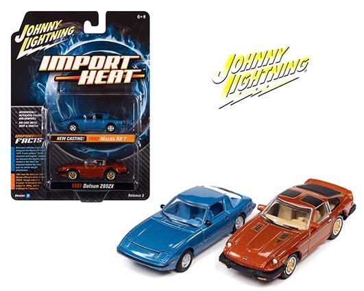 MODELOS Johnny Lightning 1:64 1982 Mazda RX- 1981 Datsun 280Z