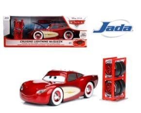 JADA ESCALA 1/24 Cruising Lightning McQueen with Extra Lightyear Tire Rack Cars (2006) DISNEY