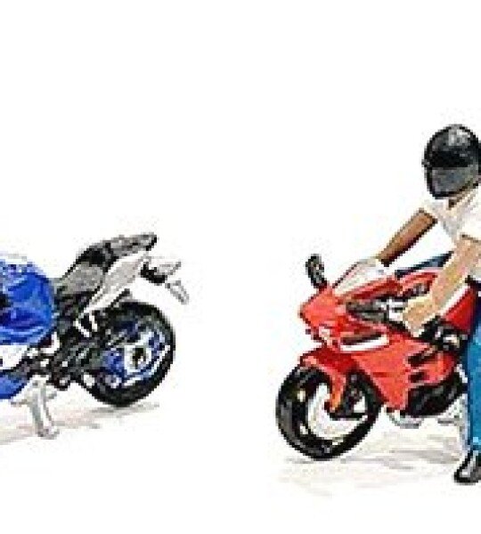 MODELO ESCALA 1/64 Moto Mania Street Biker - Diecast - American Diorama - FIGURAS
