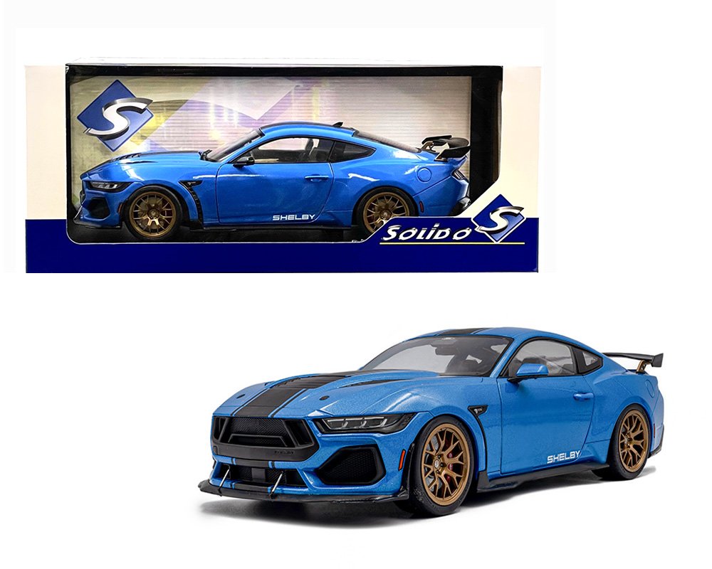 Solido 1:18 2025 Shelby Mustang Super Snake – Grabber Blue