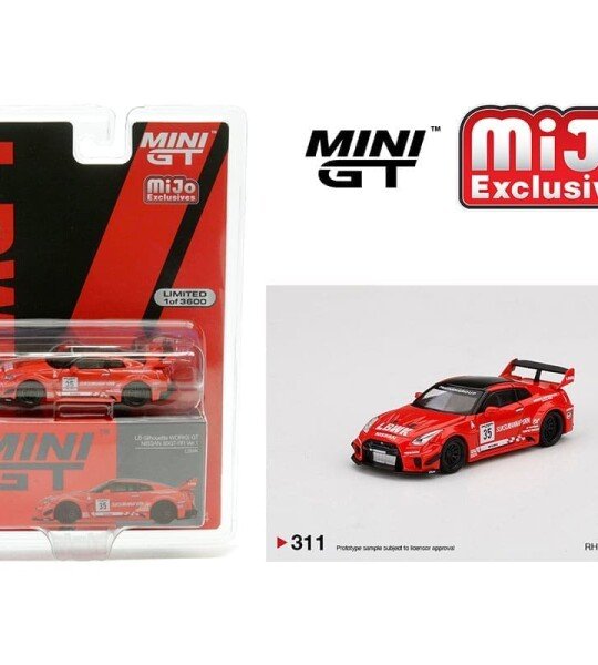 Mini GT 1:64 LB-Silhouette Works GT Nissan 35GT-RR Ver.1 LBWK RHD – MiJo Exclusives – Limited to 3600 pieces