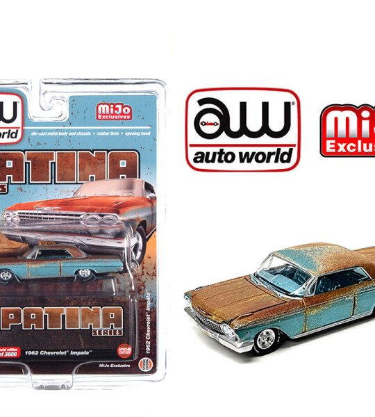 MODELO ESCALA 1/64 1962 Chevrolet Impala Hard Top (Patina Rust