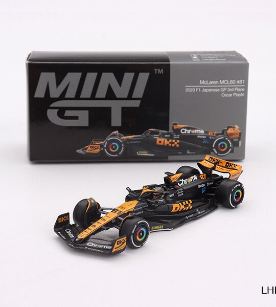 Mini GT 1:64 McLaren MCL60 #81 Oscar Piastri 2023 F1 Japan GP 3rd Place – MiJo Exclusives FORMULA 1