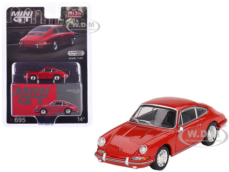 MODELO Mini GT 1:64 Porsche 901 1963 – Signal Red- Mijo Exclusives