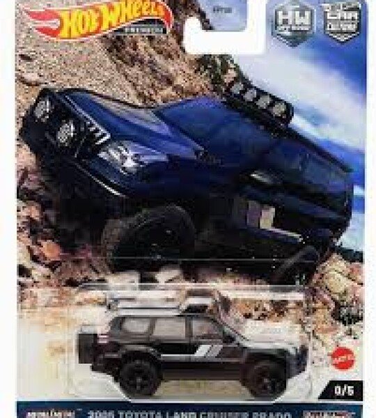 Hot Wheels 1:64 TOYOTA LAND CRUISER – BLACK – Car Culture Off Road – CHASE NEGRO 4X4