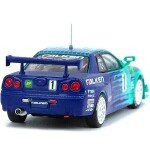 MODELO ESCALA 1:64 MiJo Tarmac Exclusives – 2002 Nissan Skyline GT-R (R34) – Falken Tires