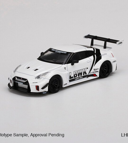 MODELO ESCALA 1/64 LB-Silhouette WORKS GT NISSAN 35GT-RR Ver.2 White LBWK - MINIGT