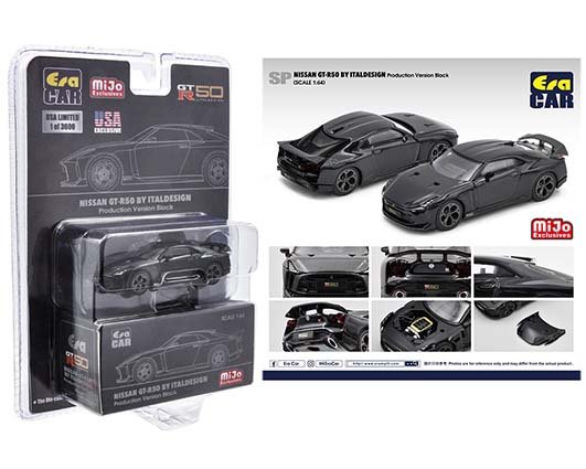 MODELO ESCALA Era Car 1:64 MiJo Exclusives Nissan GT-R50 By Italdesign (Black)