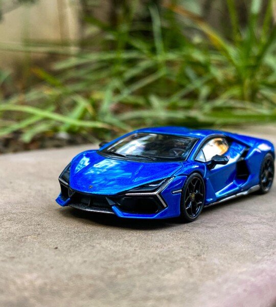 Mini GT 1:64 Lamborghini Revuelto – Blu Eleos – MiJo Exclusives