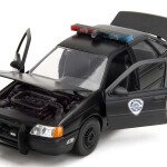 MODELO ESCALA Jada 1:24 RoboCop & OCP Ford Taurus Detroit Police (Matte Black) – RoboCop 35th Anniversary
