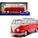 Solido 1:18 1962 Volkswagen T1 Samba – Red/White MICROBUS VW