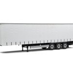MODELO ESCALA Solido 1:24 Semi Canvas Trailer – White – Limited Edition - FURGON