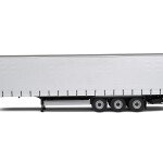 MODELO ESCALA Solido 1:24 Semi Canvas Trailer – White – Limited Edition - FURGON