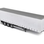 MODELO ESCALA Solido 1:24 Semi Canvas Trailer – White – Limited Edition - FURGON