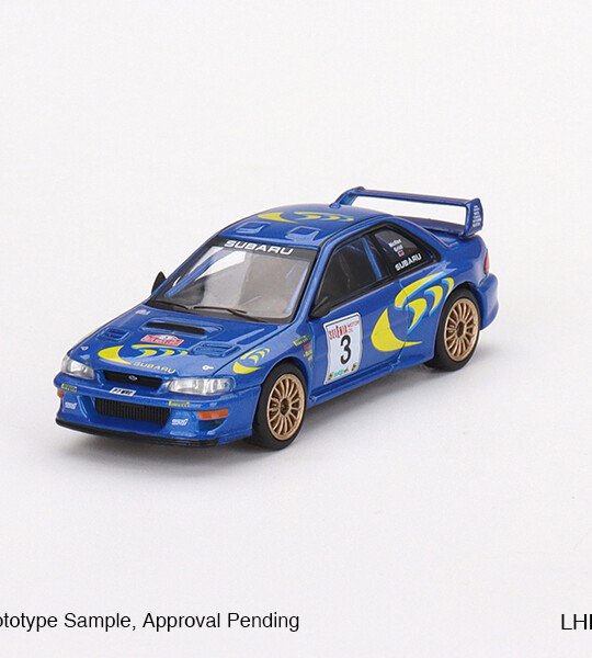 MODELO Mini GT 1:64 Subaru Impreza WRC97 1997 Rally Sanremo Winner #3