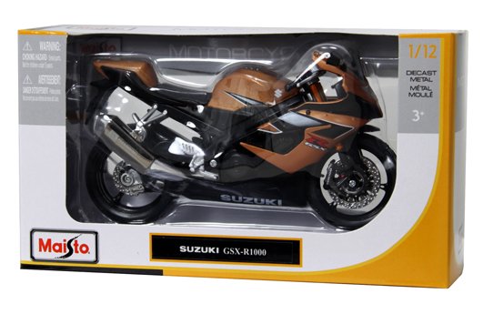 Maisto 1:12 2006 Suzuki GSX 1000 – Glod Black -Motorcycles