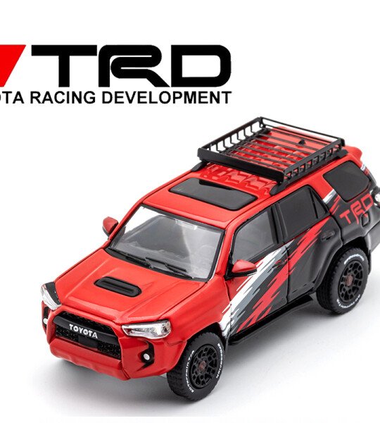 MODELO GCD 1:64 Toyota 4Runner TRD Pro Special Limited Edition – Red with Graphic