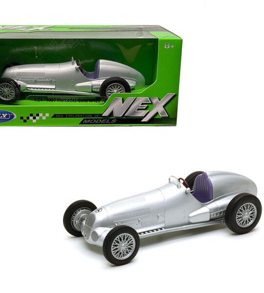 MODELO ESCALA 1:24 1937 Mercedes-Benz W125 – Silver