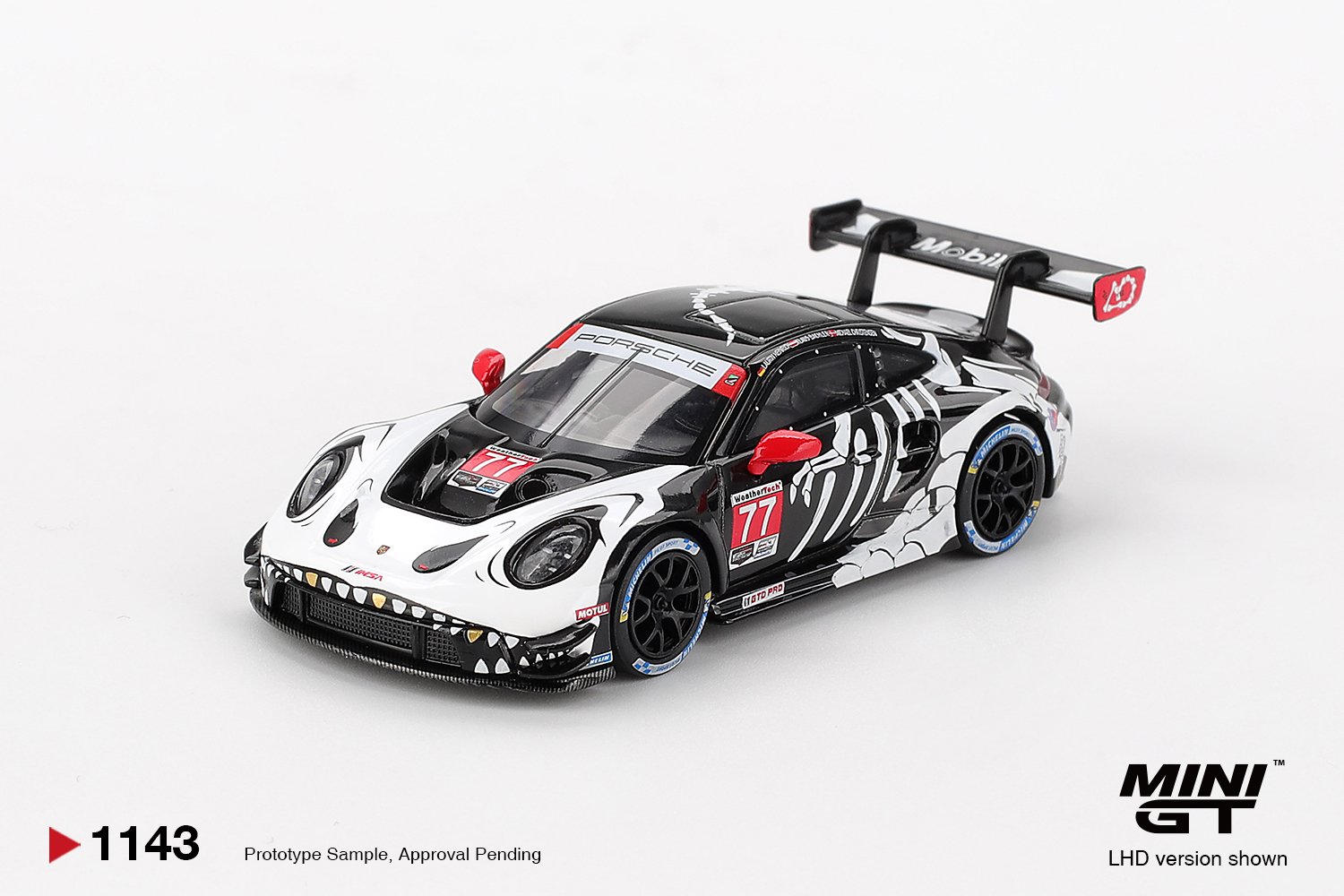 MINI GT ESCALA 1/64 Porsche 911 GT3 R #77 AO Racing 2025 IMSA Petit Le Mans