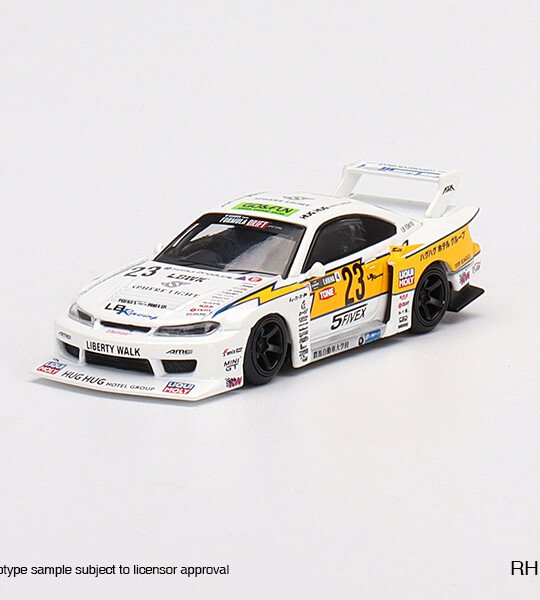 MODELO ESCALA 1/64 LB-Super Silhouette Nissan S15 SILVIA #23 2021 Formula Drift Japan