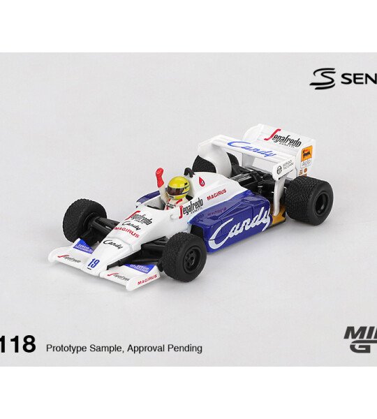 Mini GT 1:64 Toleman TG184 #19 Ayrton Senna 1984 Monaco Grand Prix 2nd Place- Limited Edition