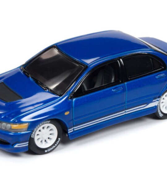 MODELO ESCALA 1:64 Street Freaks – Import Heat – 2004 Mitsubishi Lancer Evolution (BLUE)