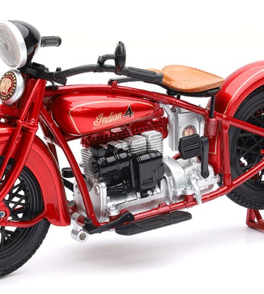 MOTO ESCALA 1/12 1930 Indian Chief Motorcycle in Red