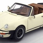 MODELO ESCALA 1/18 Norev 1987 Porsche 911 930 Turbo Cabriolet (Ivory Cream White) Diecast Car Model