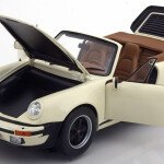 MODELO ESCALA 1/18 Norev 1987 Porsche 911 930 Turbo Cabriolet (Ivory Cream White) Diecast Car Model