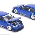 MODELO POPRACE 1:64 Pandem Civic EG6 V1.5 – Metallic Blue - JAPAN