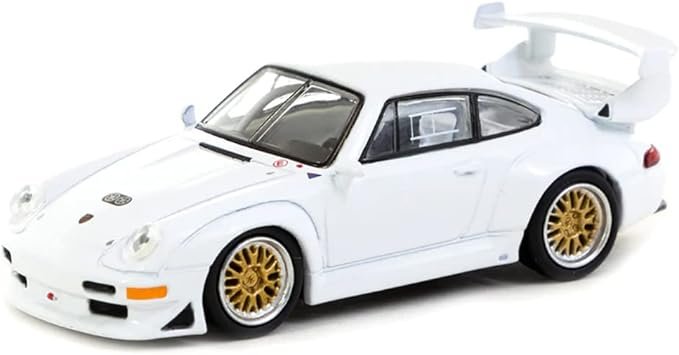 MODELO ESCALA 1/64 Schuco X Tarmac Works 1/64 Porsche 911 GT2 White - COLLAB64