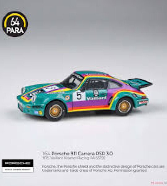 MODELO PARA64 1:64 1974 Porsche 911 3.0 RSR ‘Vaillant’ 2/ Photo-etched Wheels – /TEAL