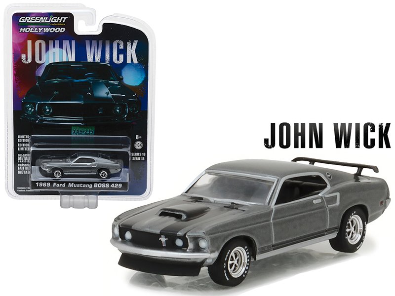 MODELO ESCALA 1:64  - John Wick (2014) - 1969 Ford Mustang BOSS 429