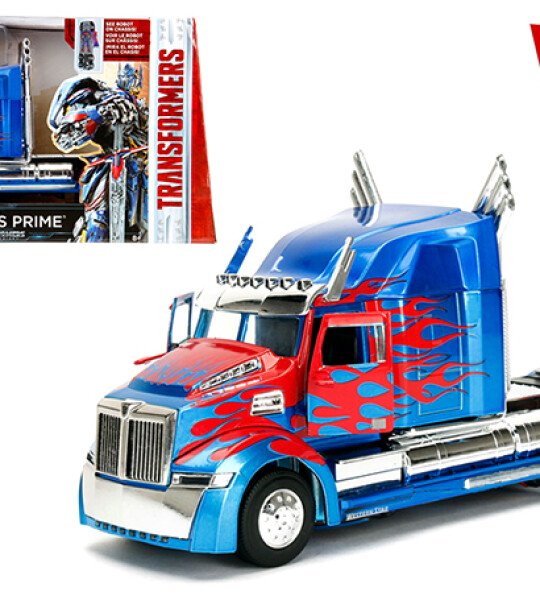 MODELO ESCALA 1/24 Western Star 5700 XE Phantom Optimus Prime with Robot on Chassis "Transformers 5" (2017) CABEZAL
