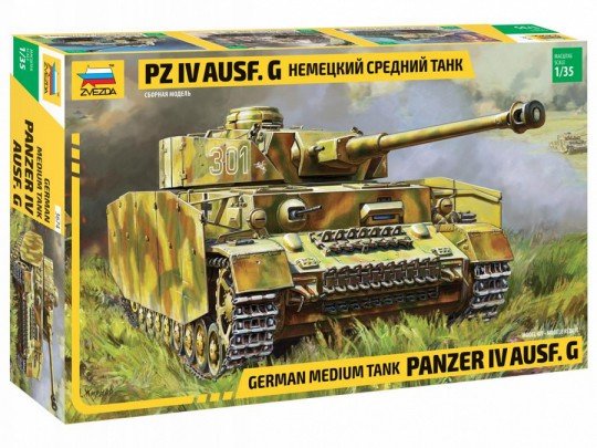 MODELO ESCALA 1/35 German Panzer IV Ausf G Medium TANQUE