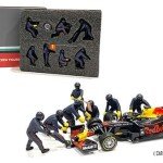 American Diorama 1:43 F1 Pit Crew Figures Team Blue (7 Figures) - 7 FIGURAS METALICAS FORMULA 1 RED BULL