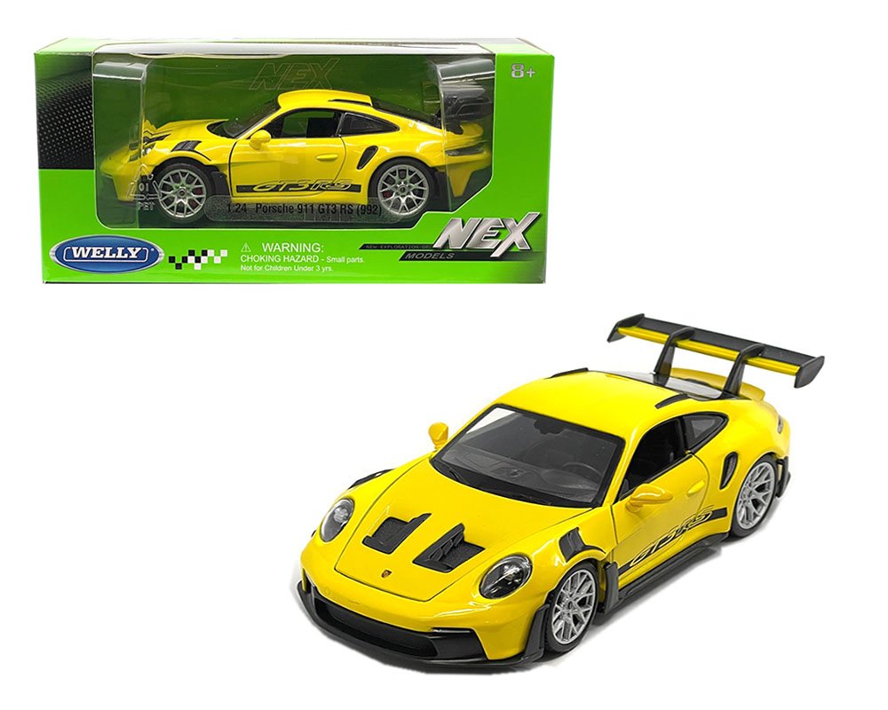 Welly 1:24 Porsche 911 GT3 RS (992) – Yellow