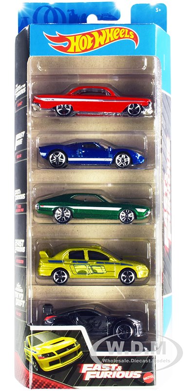 MODELOS A ESCALA 1/64 Hot Wheels 1:64 Basic 5 Pack 2020 - Fast & Furious
