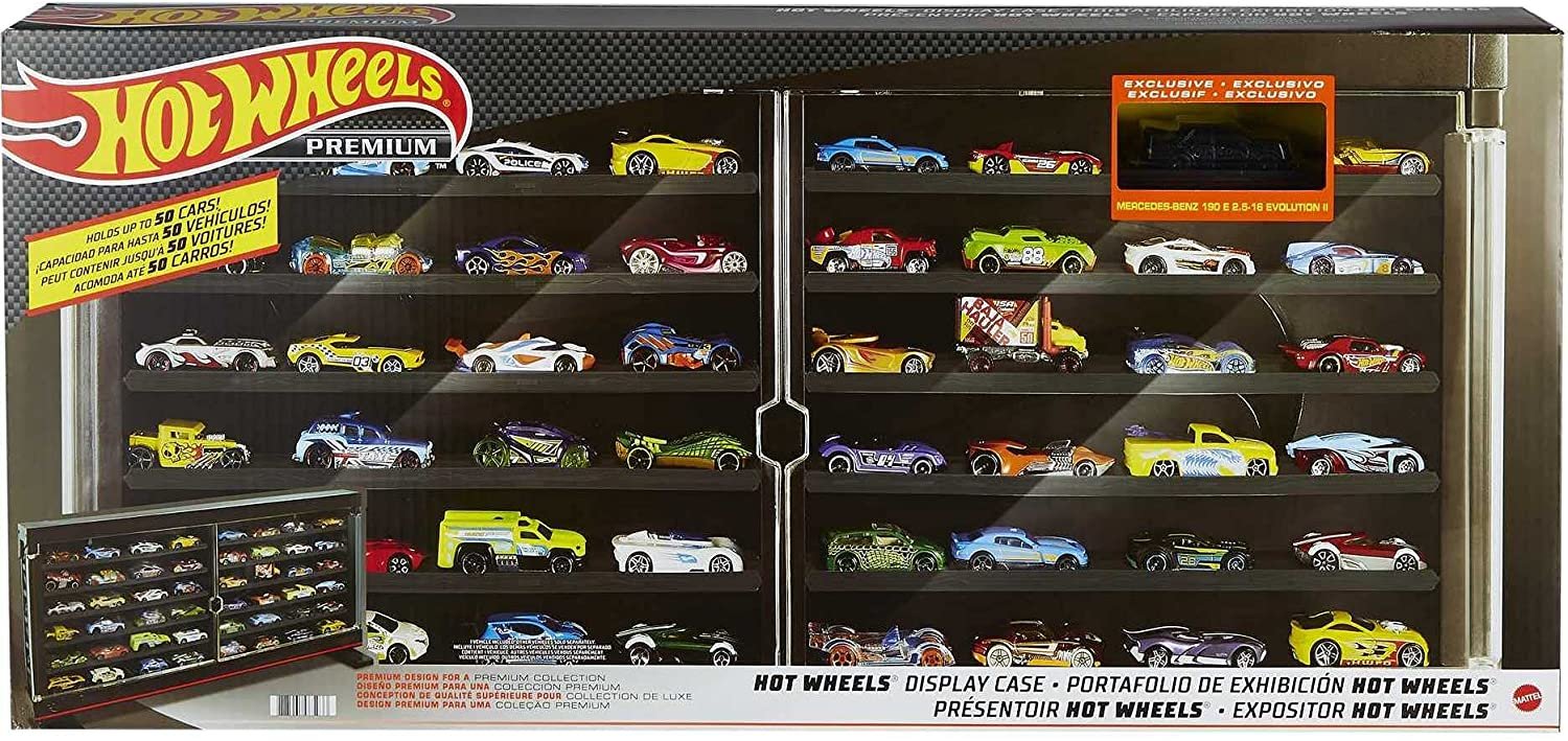 VITRINA OFICIAL Hot Wheels PREMIUM 2024 PARA MODELOS PREMIUM A ESCALA 1/64 DE ALTA GAMA - EXHIBIDOR (DISPLAY)